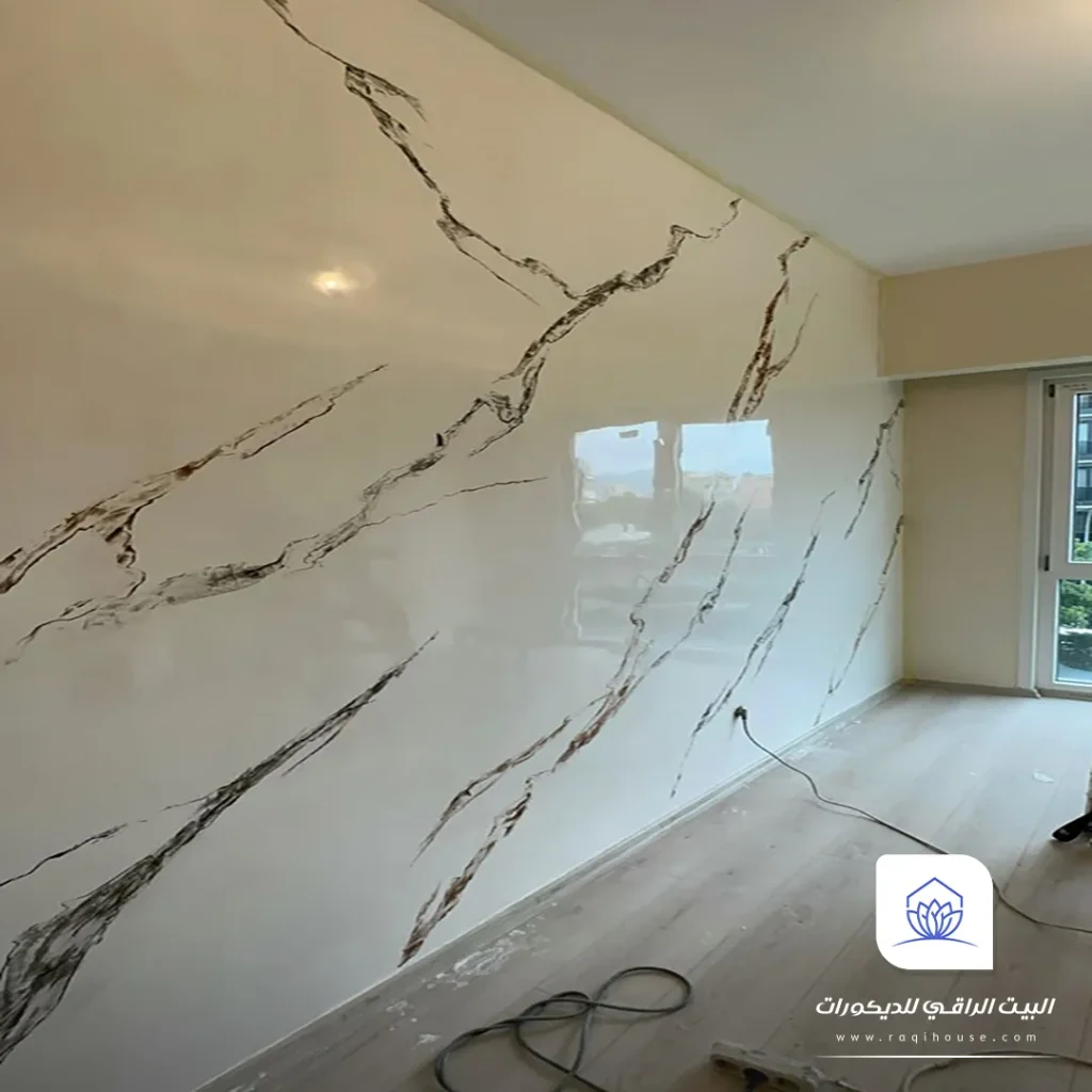 بديل الرخام للحائط بالدرب