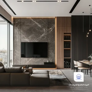 خلفية تلفزيون بديل الرخام