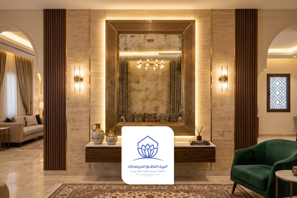 مرايا مع بديل الخشب